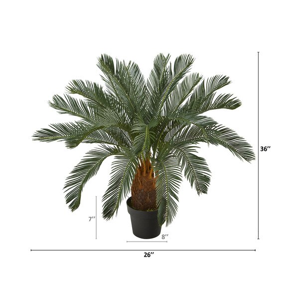 3 Cycas Artificial Tree - SKU #T1205 - 1