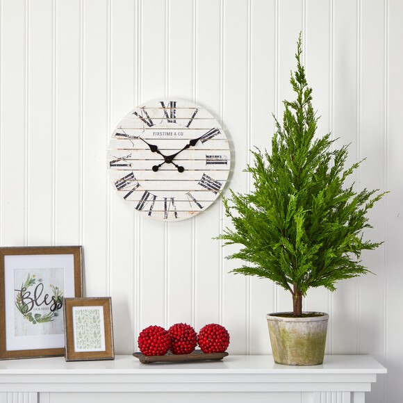3.5 Cedar Pine Natural Look Artificial Tree in Decorative Planter - SKU #T1512 - 2