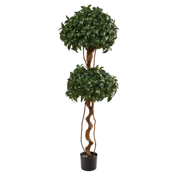 5 Sweet Bay Double Ball Topiary Artificial Tree - SKU #T1531