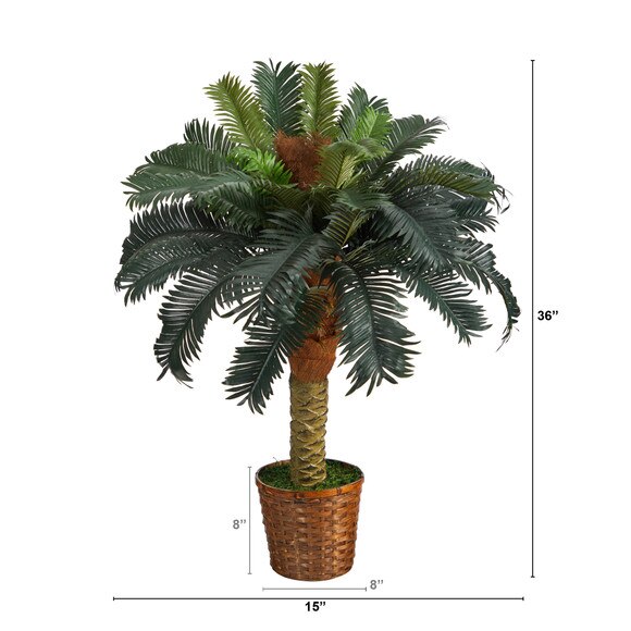 3 Sago Palm Artificial Tree - SKU #T1533 - 1