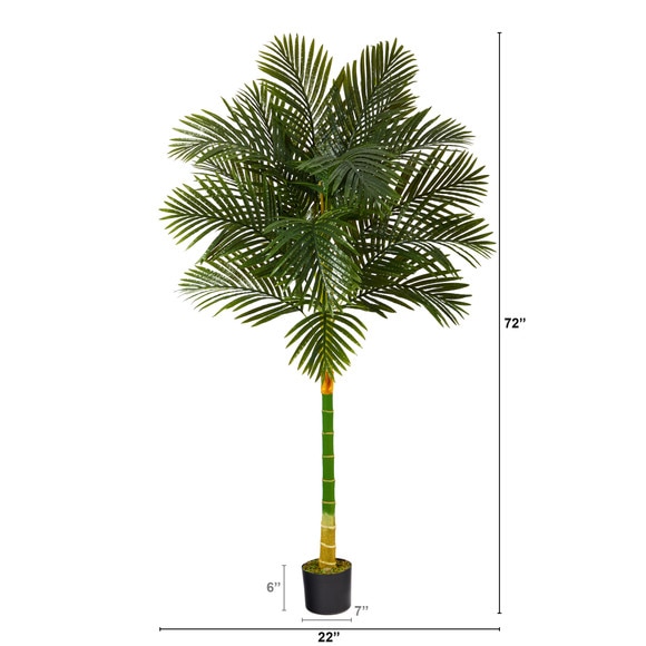 6 Golden Cane Artificial Palm Tree - SKU #T1839 - 1