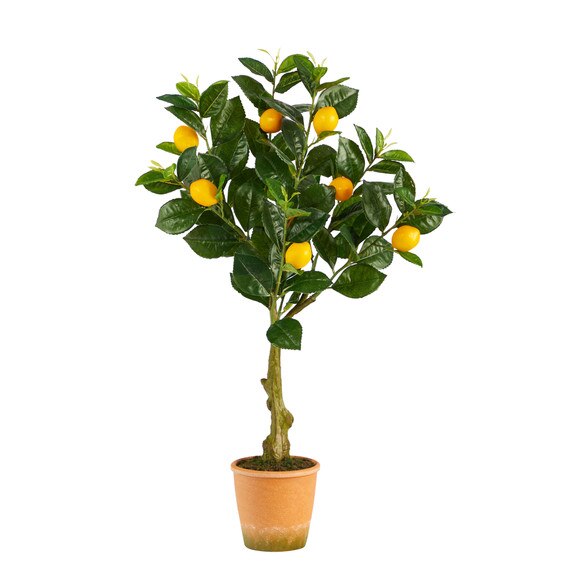 28 Lemon Artificial Tree in Decorative Planter - SKU #T1958