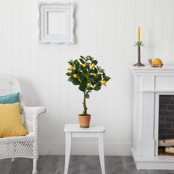 28 Lemon Artificial Tree in Decorative Planter - SKU #T1958 - 3