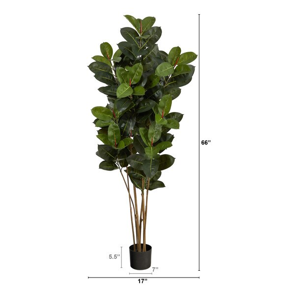 5.5 Oak Artificial Tree UV Resistant Indoor/Outdoor - SKU #T2040 - 1