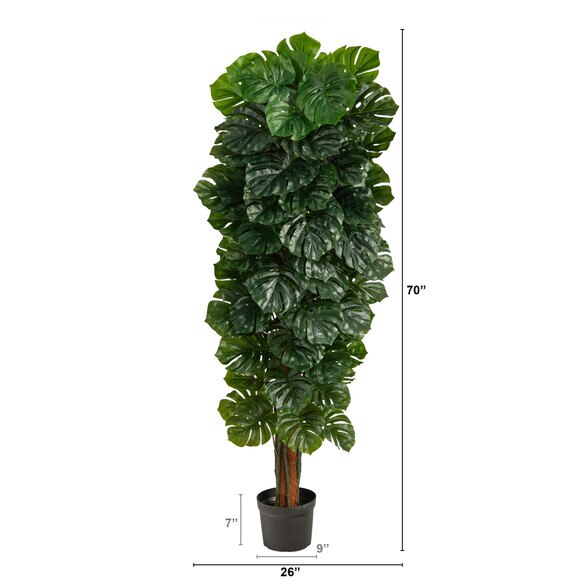 70 Monstera Artificial Tree Indoor/Outdoor - SKU #T2043 - 1