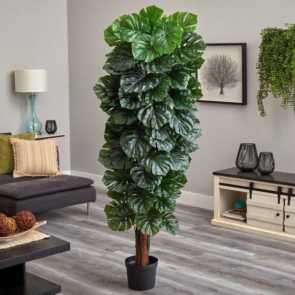 70 Monstera Artificial Tree Indoor/Outdoor - SKU #T2043 - 2