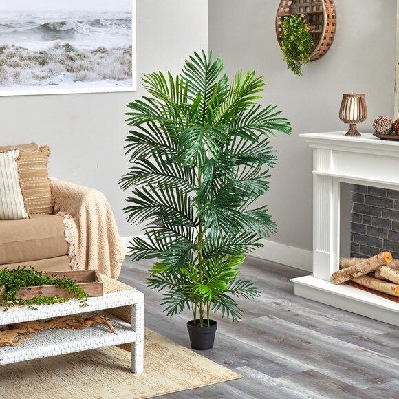 5 Areca Artificial Palm Tree UV Resistant Indoor/Outdoor - SKU #T2046 - 3