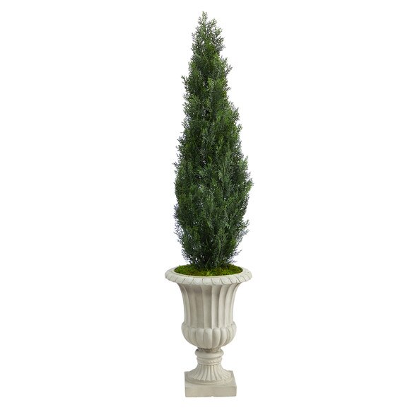 5 Cedar Artificial Tree in Sand Finished Urn Indoor/Outdoor - SKU #T2472