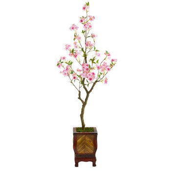 56 Cherry Blossom Artificial Tree in Decorative Planter - SKU #T2496