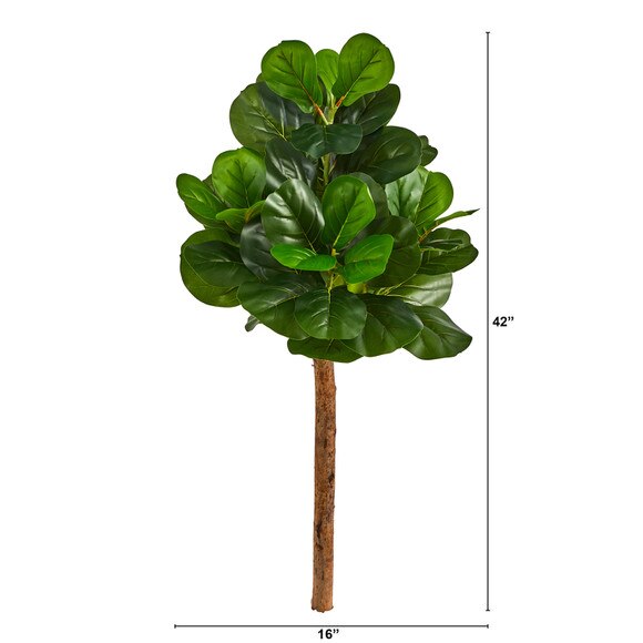 3.5 Artificial Fiddle Leaf Tree Without Pot - SKU #T2744 - 1