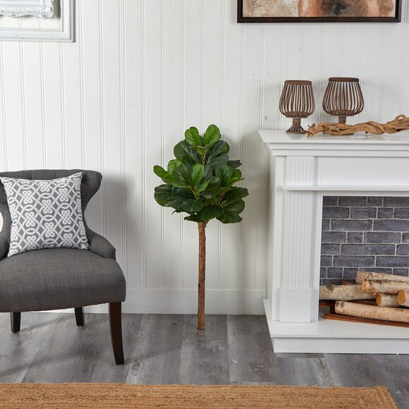 3.5 Artificial Fiddle Leaf Tree Without Pot - SKU #T2744 - 3