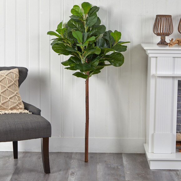 4.5 Artificial Fiddle Leaf Tree Without Pot - SKU #T2745 - 2