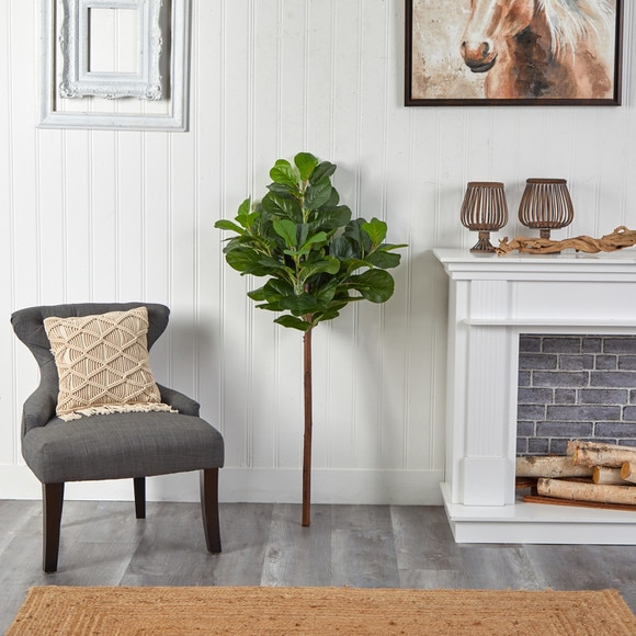 4.5 Artificial Fiddle Leaf Tree Without Pot - SKU #T2745 - 3