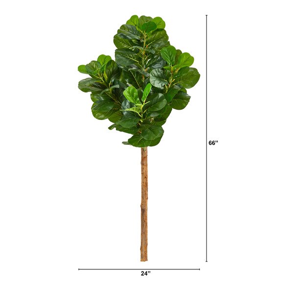 5.5 Artificial Fiddle Leaf Tree without pot - SKU #T2746 - 1