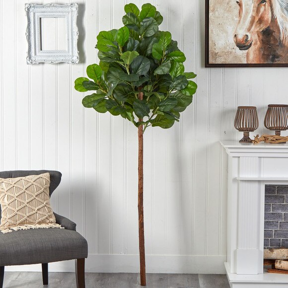 6.5 Artificial Fiddle Leaf Tree without pot - SKU #T2747 - 2