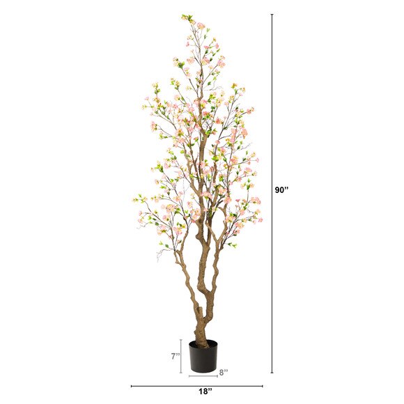 7.5 Cherry Blossom Artificial Tree - SKU #T2778 - 1