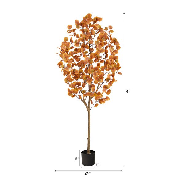 6 Autumn Eucalyptus Artificial Tree - SKU #T2783 - 1