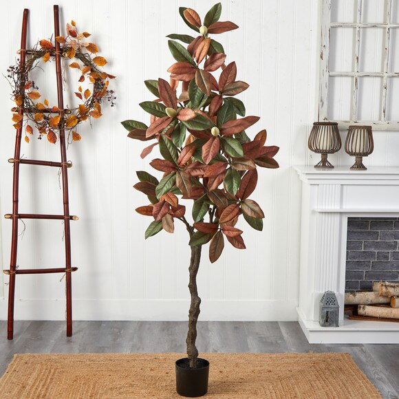 6 Fall Magnolia Artificial Tree - SKU #T2786 - 2