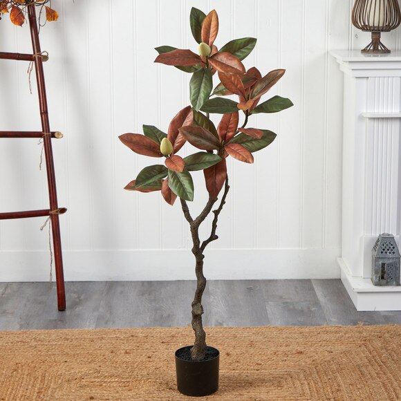 4 Fall Magnolia Artificial Tree - SKU #T2788 - 2