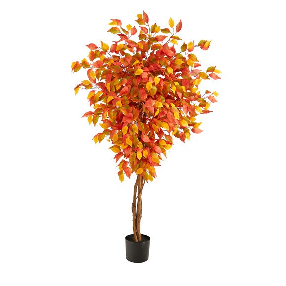 5 Autumn Ficus Artificial Fall Tree - SKU #T2801