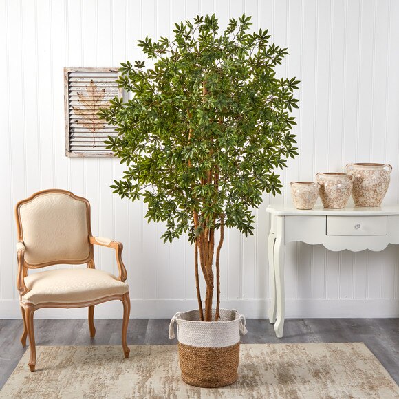 6 Japanese Maple Artificial Tree in Handmade Natural Jute and Cotton Planter - SKU #T2899 - 2