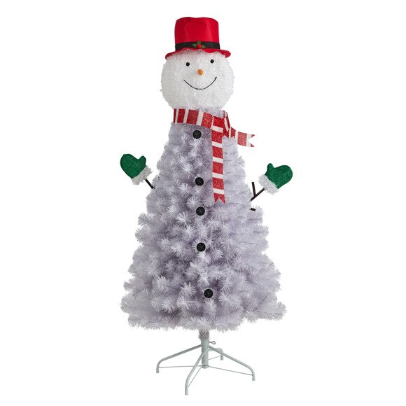 5 Snowman Artificial Christmas Tree with 408 Bendable Branches - SKU #T3040