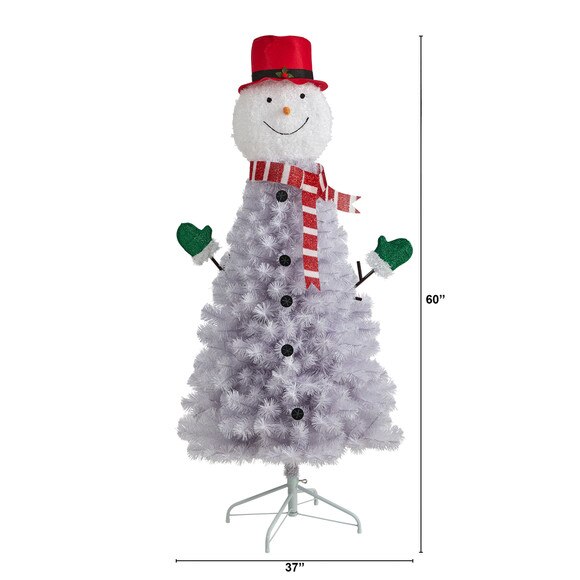 5 Snowman Artificial Christmas Tree with 408 Bendable Branches - SKU #T3040 - 1