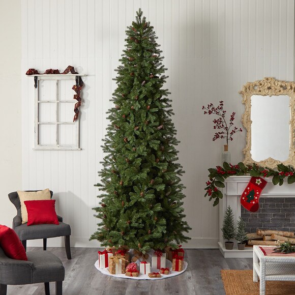 10 Fraser Fir Artificial Christmas Tree with 780 Clear LED Lights and 2327 Bendable Branches - SKU #T3265 - 9