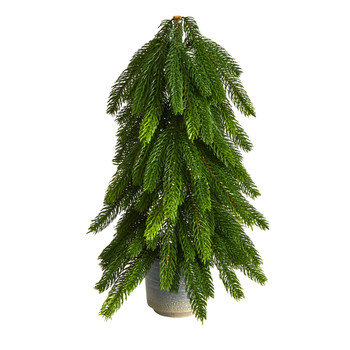 17 Christmas Pine Artificial Tree in Decorative Planter - SKU #T3369