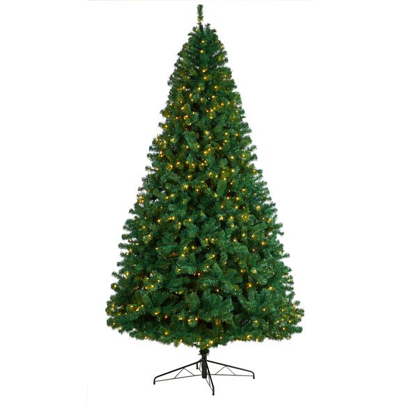 9 Northern Tip Artificial Christmas Tree with 650 Clear LED Lights and 1860 Bendable Branches - SKU #T3388