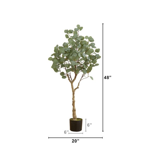 4 Artificial Eucalyptus Tree - SKU #T4407 - 1