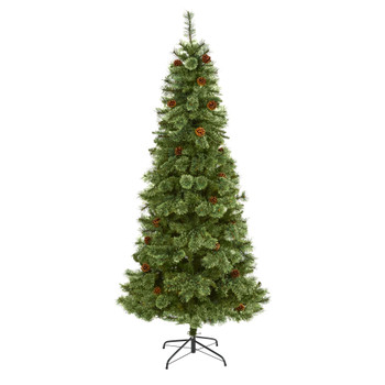 7 White Mountain Pine Artificial Christmas Tree with 723 Bendable Branches - SKU #T4510