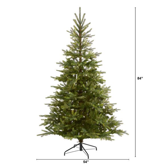 7 North Carolina Spruce Artificial Christmas Tree with 931 Bendable Branches - SKU #T4516 - 1