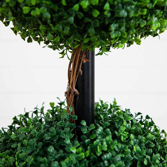 5 Artificial Triple Ball Boxwood Topiary Tree Indoor/Outdoor - SKU #T4559 - 3