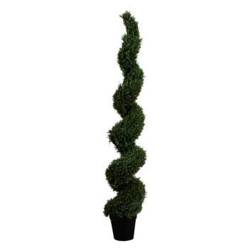 7 UV Resistant Artificial Rosemary Spiral Topiary Tree Indoor/Outdoor - SKU #T4607