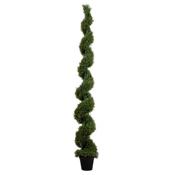 9 UV Resistant Artificial Rosemary Spiral Topiary Tree Indoor/Outdoor - SKU #T4609