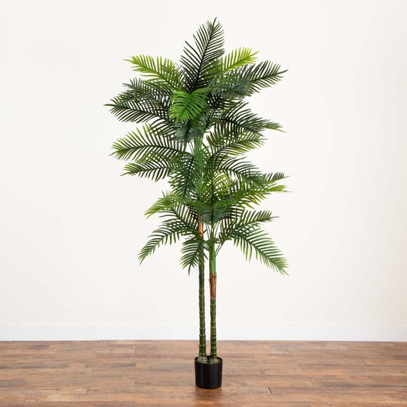 8 UV Resistant Artificial Double Robellini Palm Tree Indoor/Outdoor - SKU #T4610 - 8