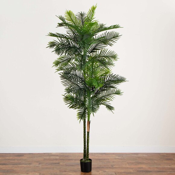 9 UV Resistant Artificial Double Robellini Palm Tree Indoor/Outdoor - SKU #T4611 - 9