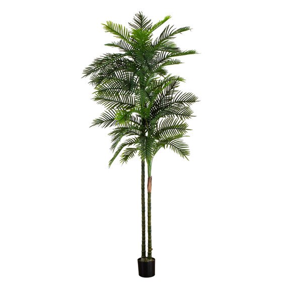 10 UV Resistant Artificial Double Robellini Palm Tree Indoor/Outdoor - SKU #T4612