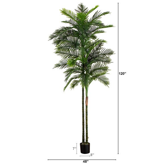 10 UV Resistant Artificial Double Robellini Palm Tree Indoor/Outdoor - SKU #T4612 - 1