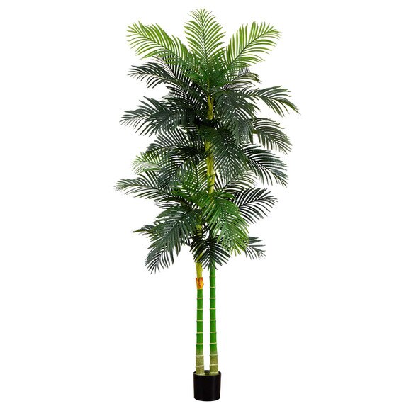 9 Artificial Double Golden Cane Palm Tree - SKU #T4638