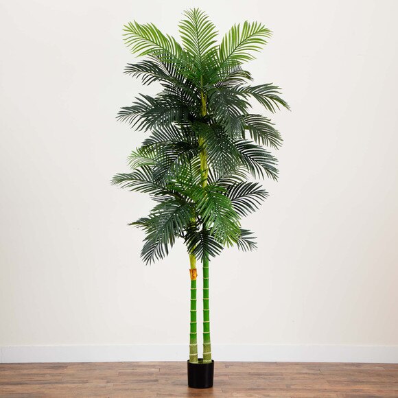 9 Artificial Double Golden Cane Palm Tree - SKU #T4638 - 7