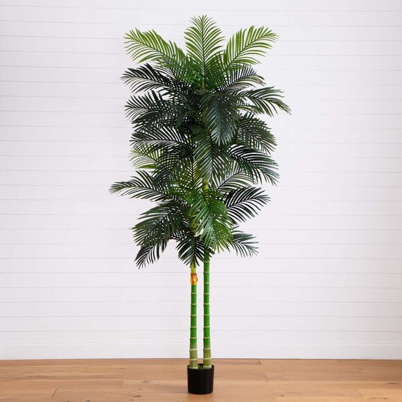 9 Artificial Double Golden Cane Palm Tree - SKU #T4638 - 8
