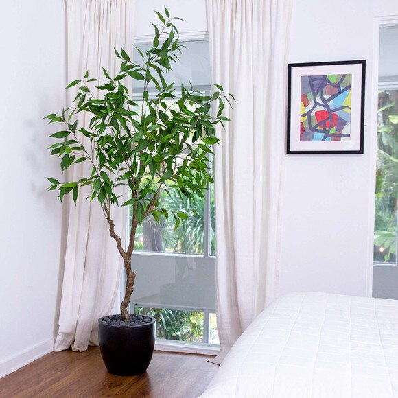 7 Artificial Long Leaf Greco Eucalyptus Tree with Real Touch Leaves - SKU #T4656 - 5