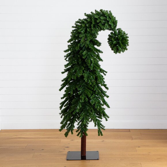 7ft. Holiday Green Santas Hat Christmas Tree with 500 LED Lights and 1275 Bendable Branches - SKU #T4696 - 7
