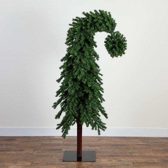 7ft. Holiday Green Santas Hat Christmas Tree with 500 LED Lights and 1275 Bendable Branches - SKU #T4696 - 10