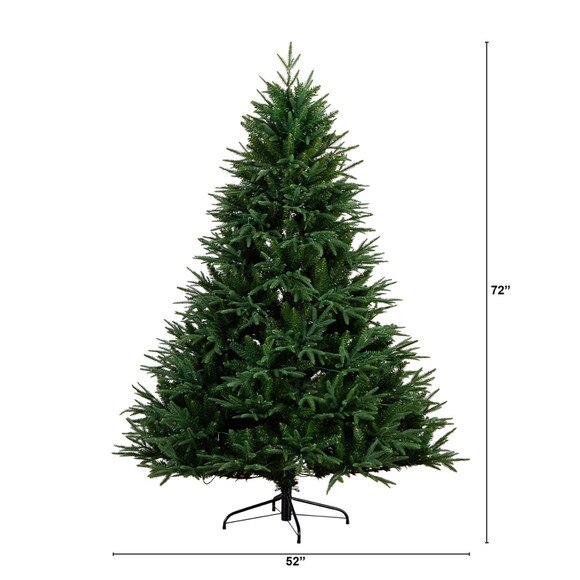 6 Pre-Lit Artificial Edmonton Fir Light Show Memory Shape Christmas Tree with Instant Connect Technology and 300 Color Changing LED Lights - SKU #T4785 - 1
