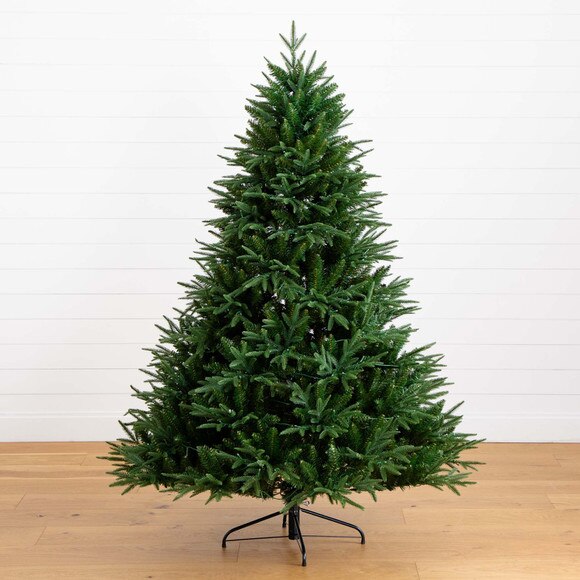 6 Pre-Lit Artificial Edmonton Fir Light Show Memory Shape Christmas Tree with Instant Connect Technology and 300 Color Changing LED Lights - SKU #T4785 - 12