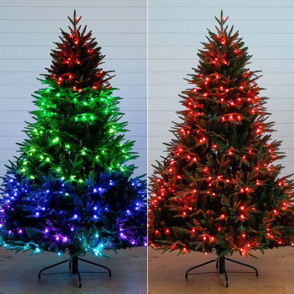 6 Pre-Lit Artificial Edmonton Fir Light Show Memory Shape Christmas Tree with Instant Connect Technology and 300 Color Changing LED Lights - SKU #T4785 - 16