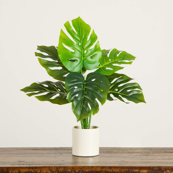 20-in Artificial Swiss Monstera Plant - SKU #T4889-S1 - 5